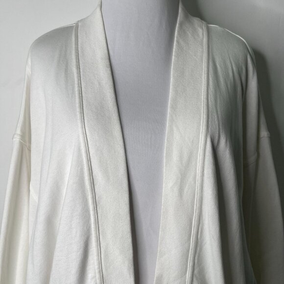 SWEATY BETTY #SB8086 Women's White Cora Cotton Cardigan Size US 8 - Picture 4 of 10